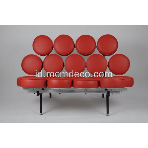 sofa merah mashmallow yang modern